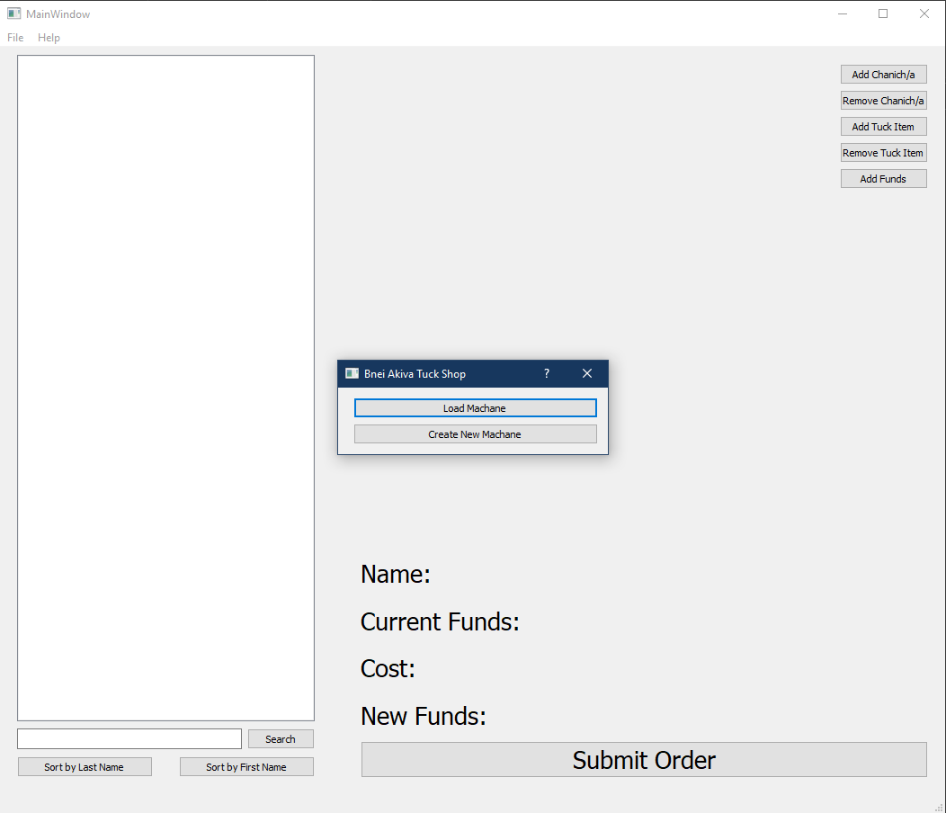 Tuck Shop Software